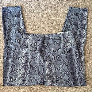 Victoria's Secret Blue Snakeskin Leggings